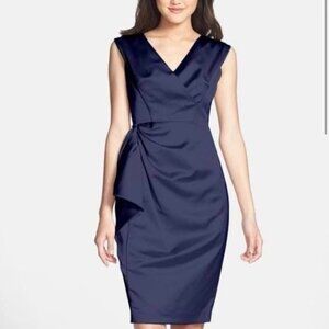 Maggy London Stretch Satin Sheath Dress - Sz 6